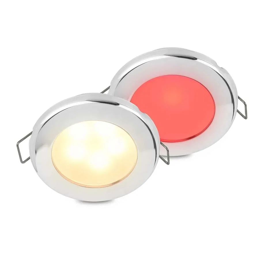 015247621 – HELLA LIGHTS Boat Deck Light, Spring Mount 3 Watt 0.19 Amps 12 Volt Warm White/ Red LED Bulb 72 Millimete...